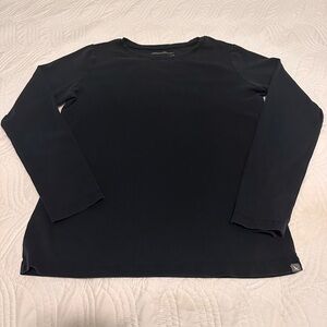 Eddie Bauer Women’s Sz. M Black Long Sleeve Top 100% Cotton